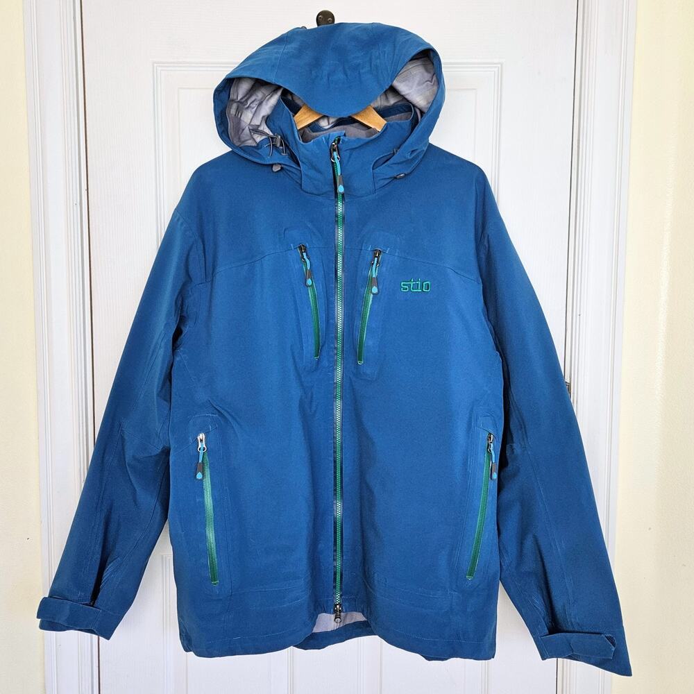 STIO Environ Jacket Mens Size XL Waterproof Outerwear Ski Jacket Moroccan Blue